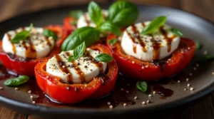 Sweet Peppers And Goat Cheese with Balsamic
