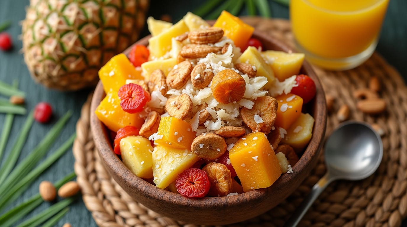 dried tropical fruit salad