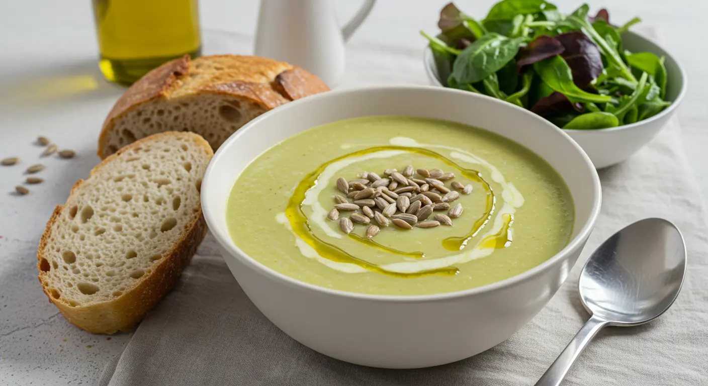 Zucchini Sunflower Seeds Soup